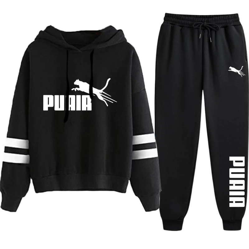 Damen-Set/Hoodie/Hose Damen-Hoodie Sportbekleidung Kapuzenpullover & Jogginghose Herbst Winter Alltag Freizeit Sport Jogginganzüge – Detail 2