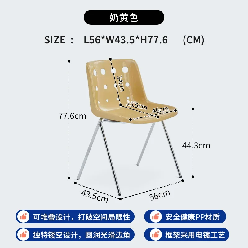 Kitchen Outdoor Dining Chairs Accent Mid Century Modern Vanity Dining Chairs Restaurant Bedroom Home Furniture Cadeira
