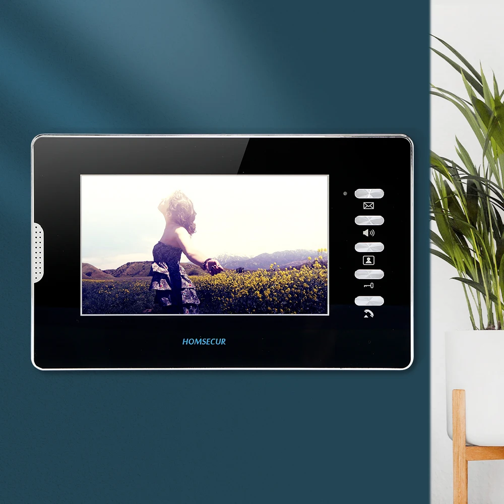 HOMSECUR 7inch Indoor Monitor XM702-B For XSL HDS Series Video Door Phone Intercom System