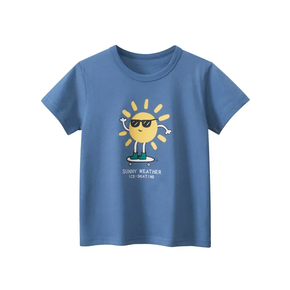 Korean children's clothing summer new boys short sleeved T-shirt baby cartoon clothes