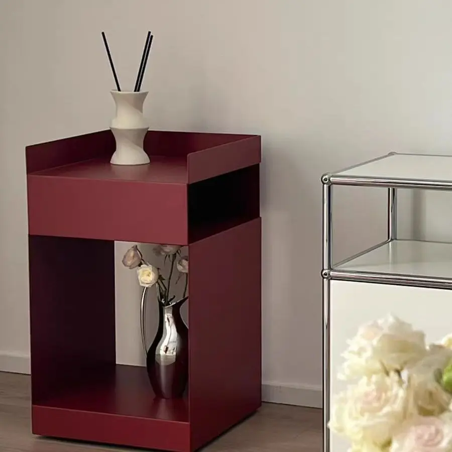 Nordic sofa side several household bedrooms bedside table movable cart storage side cabinet multi-function