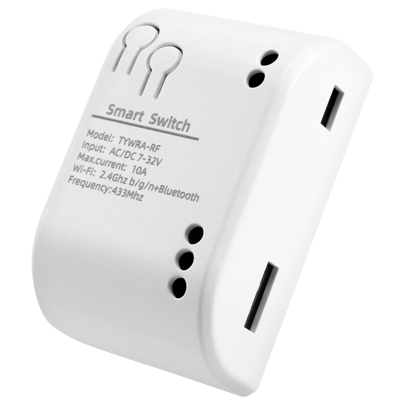 1CH RF Smart Switch 7-32V AC DC WIFI Tuya Remote Control 433 Light Switch 10A Rele Relay Self-Locking Interlock Inching