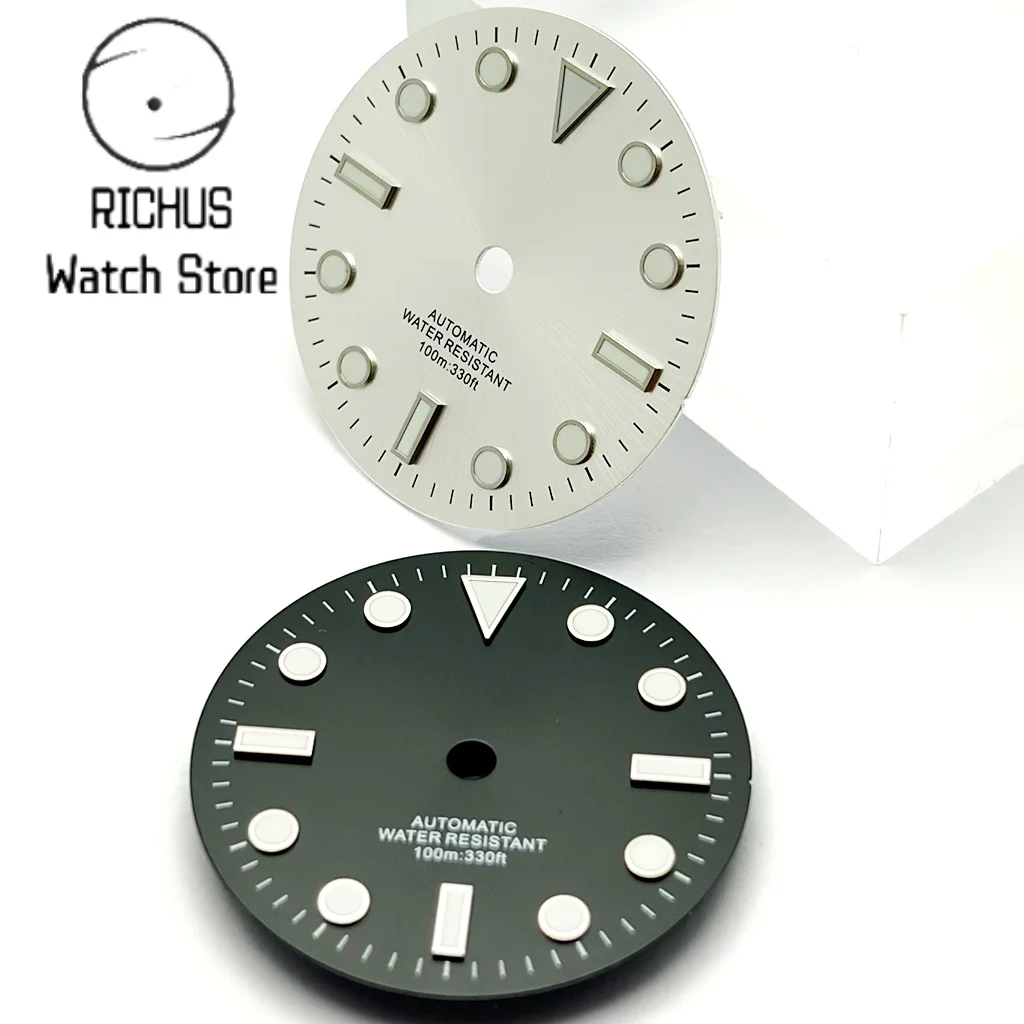 RICHUS 29mm esfera de reloj adecuada para NH35 NH36 ETA2836 2824 PT5000 Miyota 8205/8215/821A DG2813/3804 accesorios de reloj de movimiento