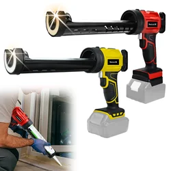 Cordless Caulking Gun Electric Silicone Gun 4 Adjustable Speed With LED Light Adhesive Gun For Makita/Dewalt/Milwaukee Battery