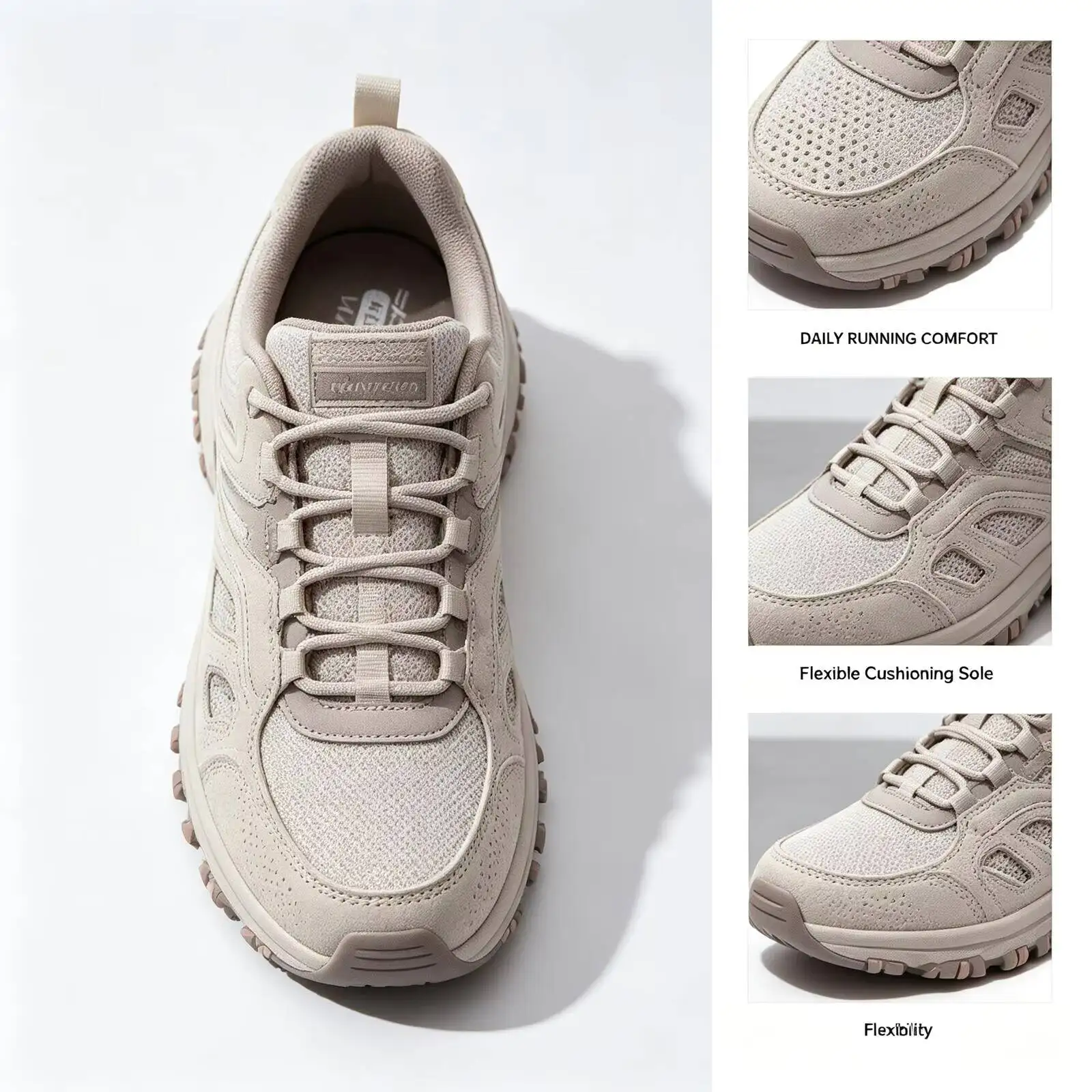 SKECHERS New Women Running Shoes Breathable Upper Sole Non Slip Walking Sneakers Lightweight Athletic Sports Trainers 129005-OFW