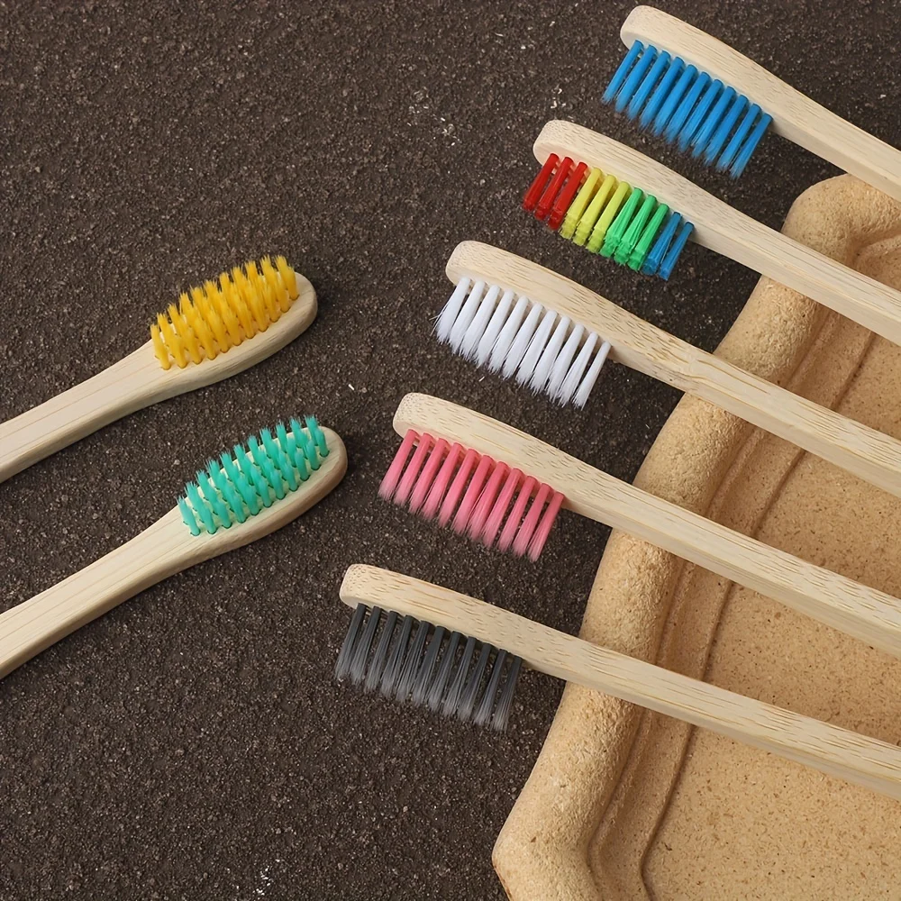 50/10PCS Disposable Travel Portable Individually Wrapped Small Toothbrush Soft Bristle Toothbrush Wholesale Family Pack