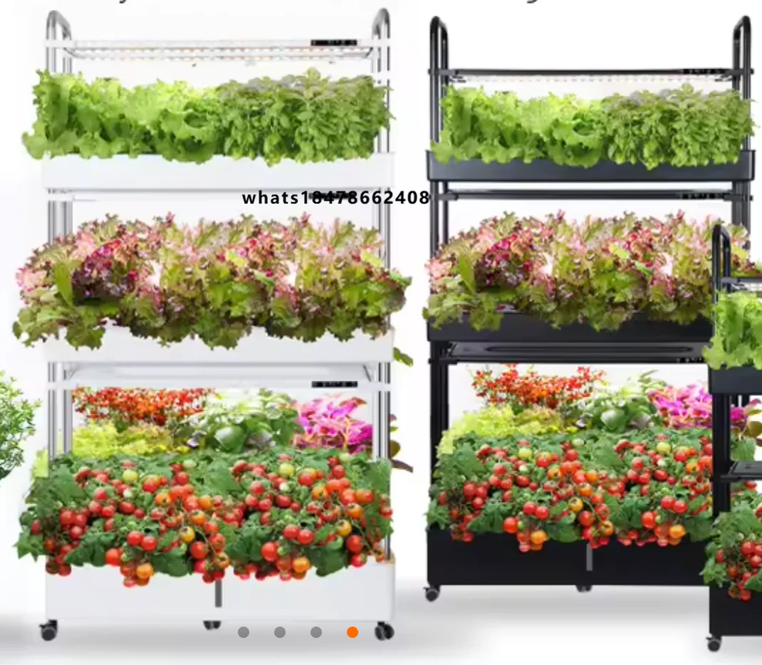Starfarm HS-PM-T-2502 Intelligent Planting Vertical Garden Farming Rack Vegetable Aeroponic Cabinet Growing System Kit