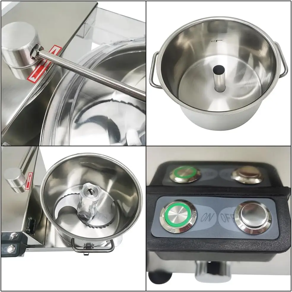 110V 6L Commercial Food Processor Meat Vegetable Food Processor Electric Multifunctional Food Shredder Vegetable Choppe