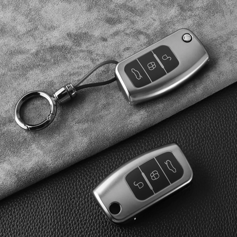 TPU Car Flip Key Case Cover for Ford Fiesta MK7 Focus 2 C-Max Ecosport S-Max Fusion Mondeo Keyless Protector Shell Accessories