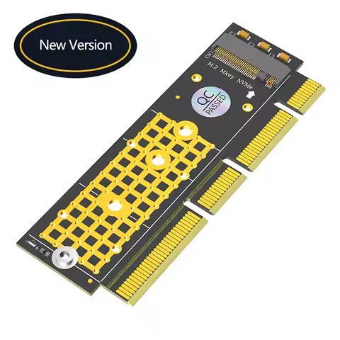 2230/2242/2260/2280 M.2 NVMe SSD to PCI Express 3.0 X4/X8/X16 Adapter M Key NVME to PCIE Riser Card with Tantalum Capacitors LED