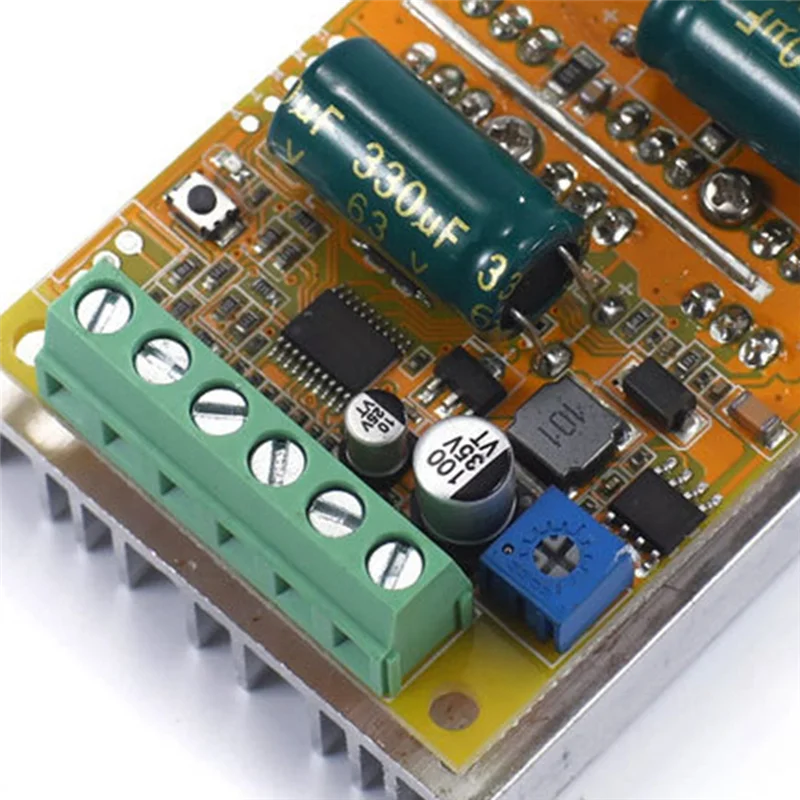 FFYY-DC5-50V BLDC ثلاث مراحل تيار مستمر وحدة تحكم في محرك التيار المستمر عديم المسفرات PWM بدون قاعة الاستشعار قاعة التحكم في المحرك سائق التيار الكهربائي