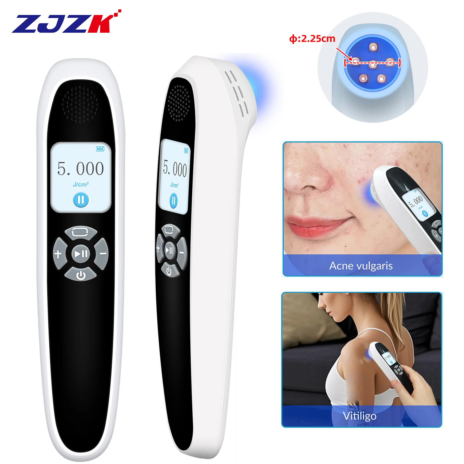 

ZJZK 308nm UVB Light Phototherapy for Vitiligo Skin Rejuvenation Psoriasis Eczema Treatment At Home Narrow UVB Light Lamps