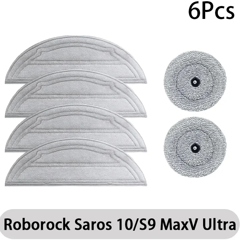 Roborock Saros 10/Roborock S9 MaxV Ultra Robotstofzuiger Reserveonderdelen Hoofdzijborstels Dweildoeken HEPA-filters Stofzakken Accessoire