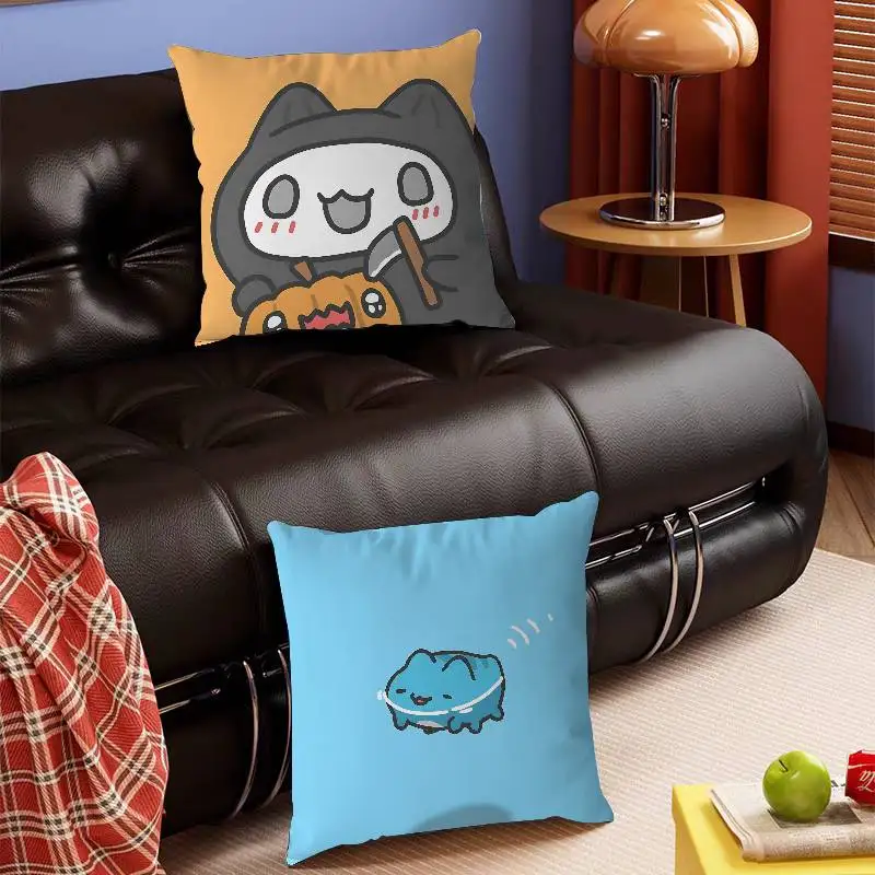 

B-Bugcat-CARTOON Capoo Pillow Case Removable Washable Cushion Cover – All-Season Soft Linen