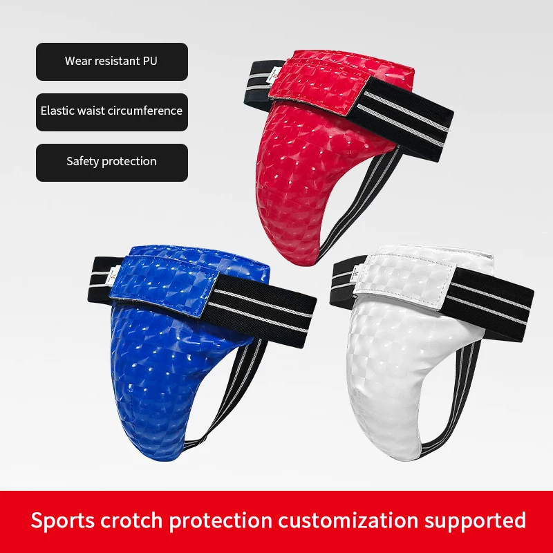 Male Groin Guard Professional Crotch Protector for Combat Sports Sanda Taekwondo Training Impact-Resistant Adults Groin Guard