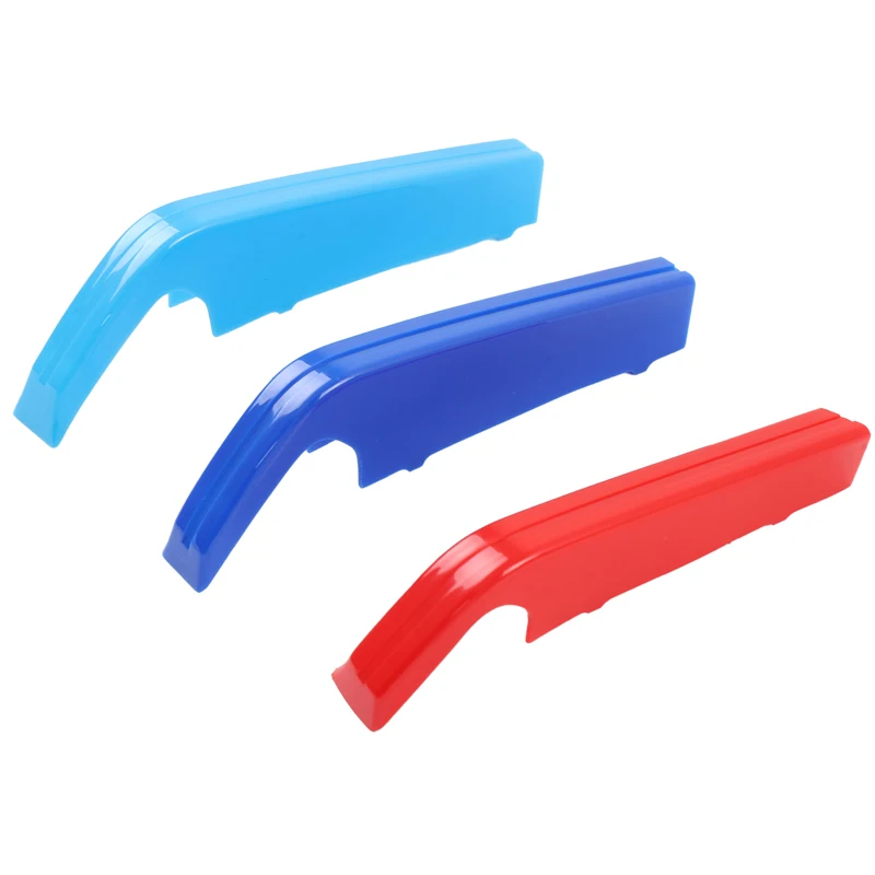 ل 2025-2026 BMW 3 Series G20 شبكة أمامية للسيارة شرائط زخرفية BMW شرائط ثلاثية الألوان ملحقات السيارة الخارجية