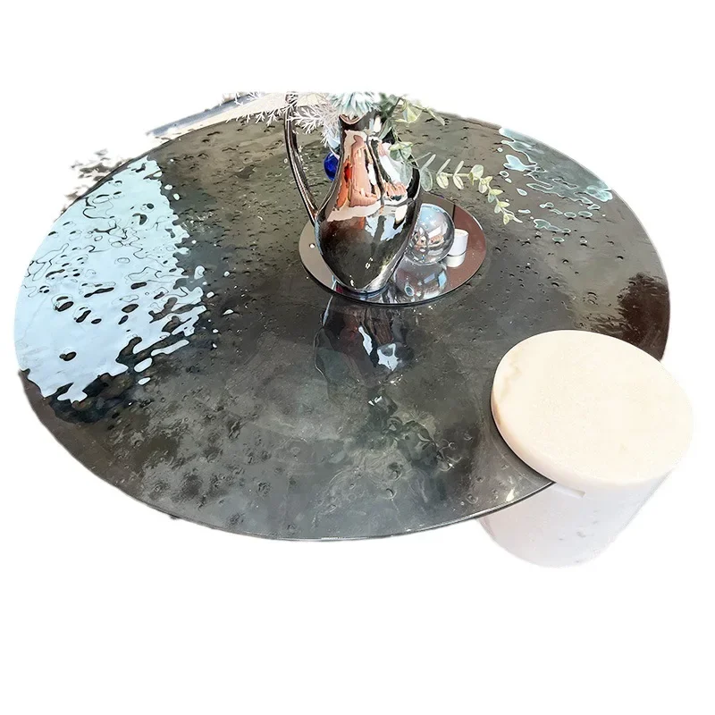 

Water ripple coffee table Italian light luxury