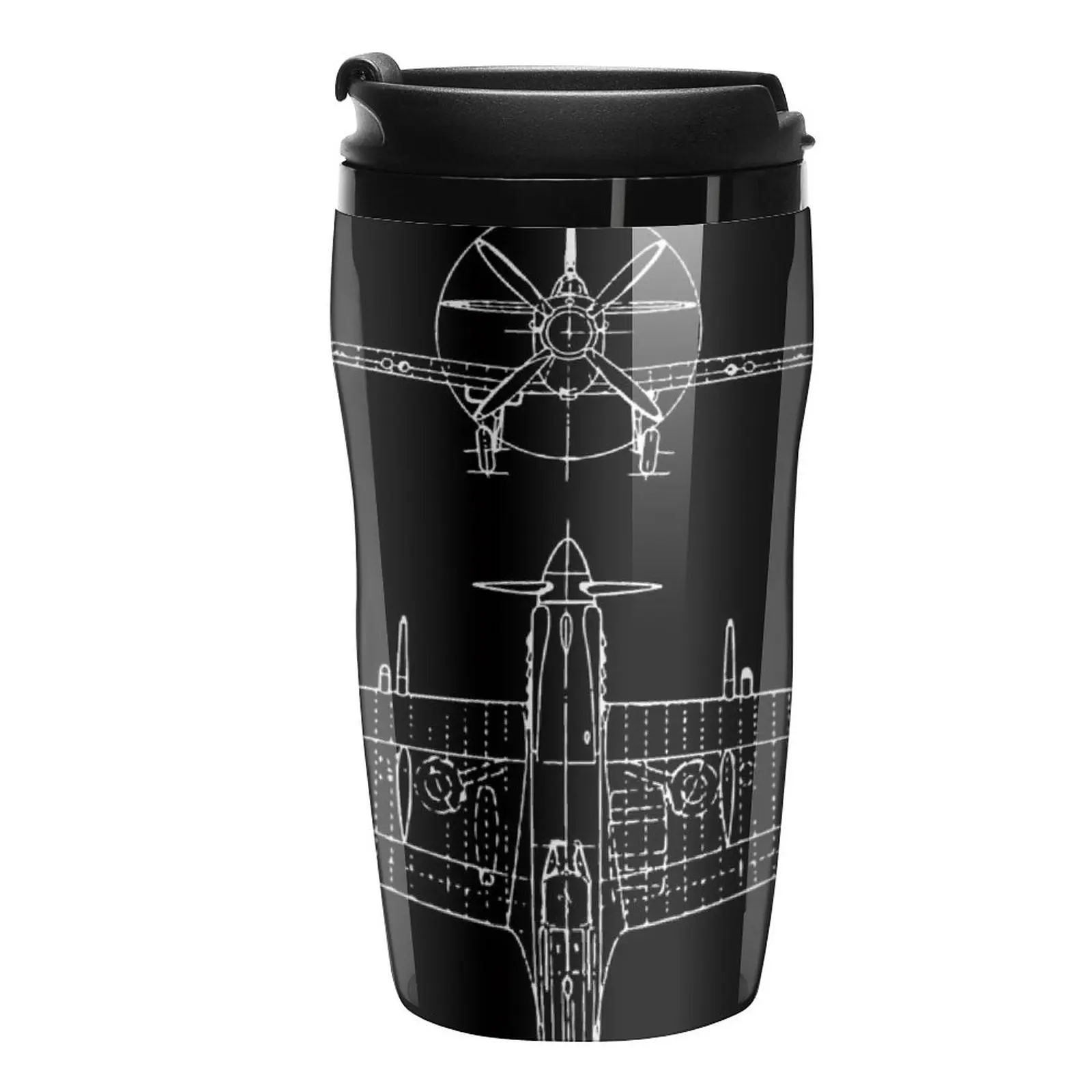 

New Spitfire aircraft blueprints Travel Coffee Mug Espresso Espresso Cup Coffee Travel Mug Cup Set Of Coffee