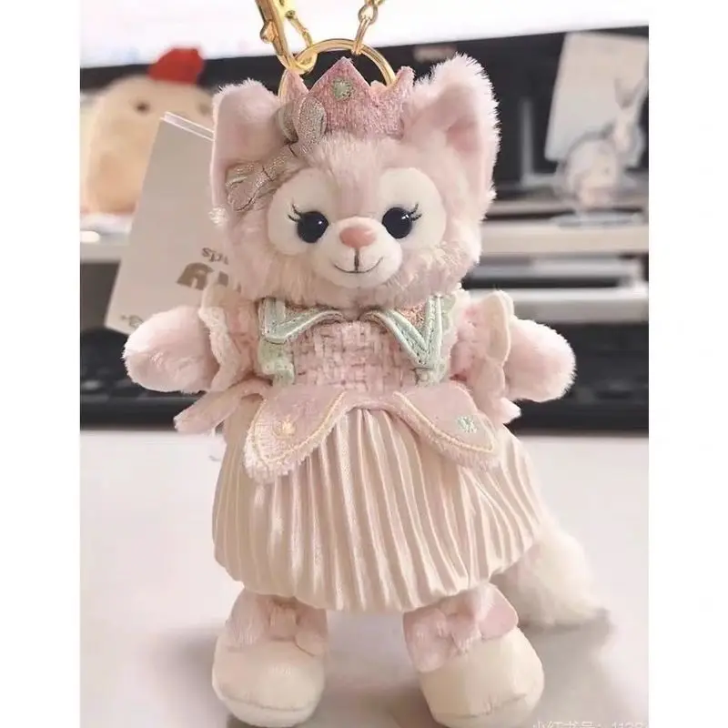 디즈니 뉴 드리미 리나벨 플러시 키체인 판타지 조절 가능한 봉제 인형 가방 참 귀여운 백팩 & 키 액세서리 선물