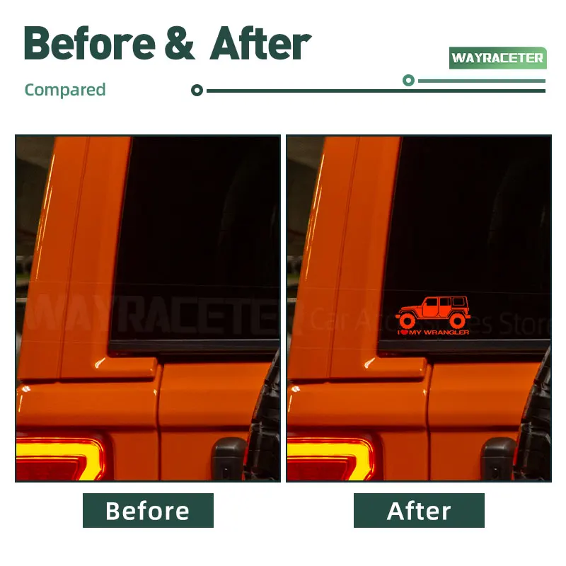 1 قطعة الإبداعية نافذة السيارة ملصق مضحك جذع السيارات الجسم ملصق حائط من الفينيل ل جيب رانجلر JL JK روبيكون J YJ CJ اكسسوارات #4