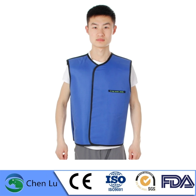 0.35/0.5mmPb Short Lead Vest, X-ray & Gamma Ray Radiation Protection Waistcoat, Adjustable Medical Radiological Apron