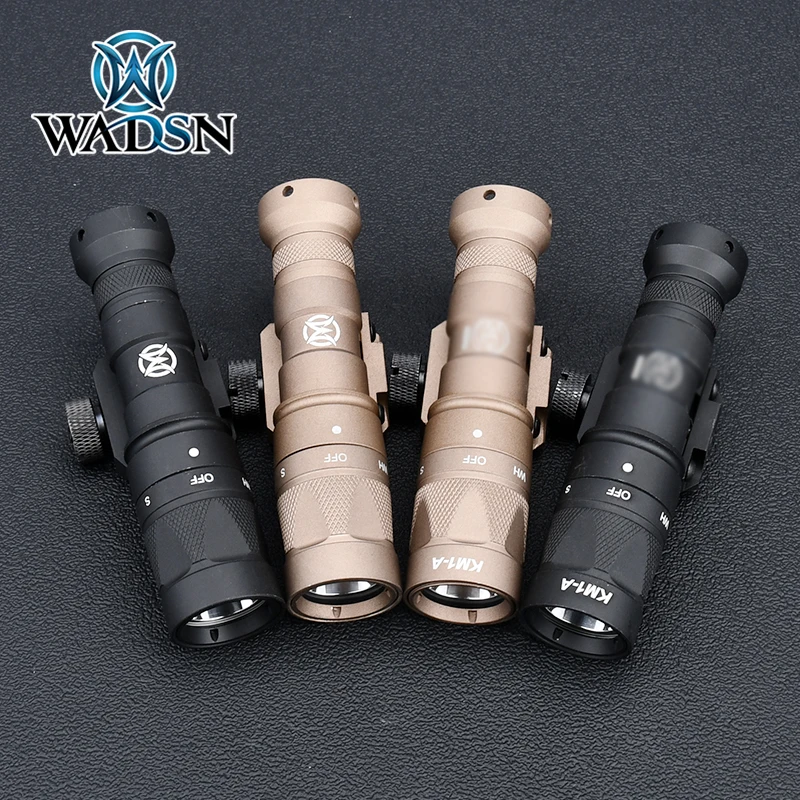 WADSN M300W M300 Surefir Scout Light M300V Strobe Flashlight Regular Switch Version Tactical Hunting Weapon Lamp Fit 20mm Rail