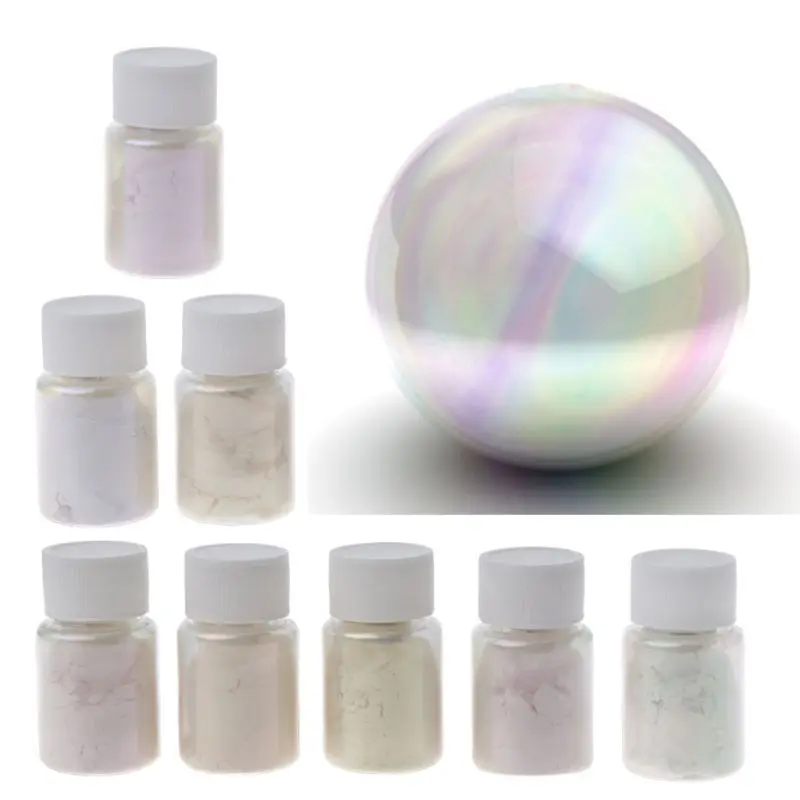 8 Color ColorShift Pearl Pigment for Aurora Resin Pigment Mica Polarized Diamond Pearlescent Pigment Jewelry Making