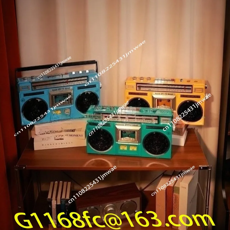 Nostalgic Stereo Tape Recorder FM Bluetooth Speaker