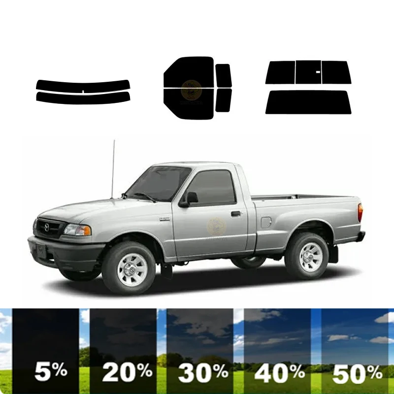 

Предварительно вырезанная съемная тонировочная пленка для окон для автомобиля, 100% УФР, 5%-35%VLT, теплоизоляция, карбон ﻿ Для MAZDA B SERIES 2 DR PU 1998-2009 гг.