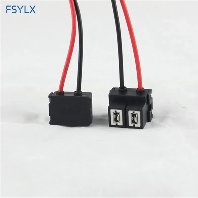 

FSYLX LED Car H7 H4 Ceramic socket Extension Wiring Harness LED H7 Headlight fog Lamp bulb holder Ceramics H7 Connector socket