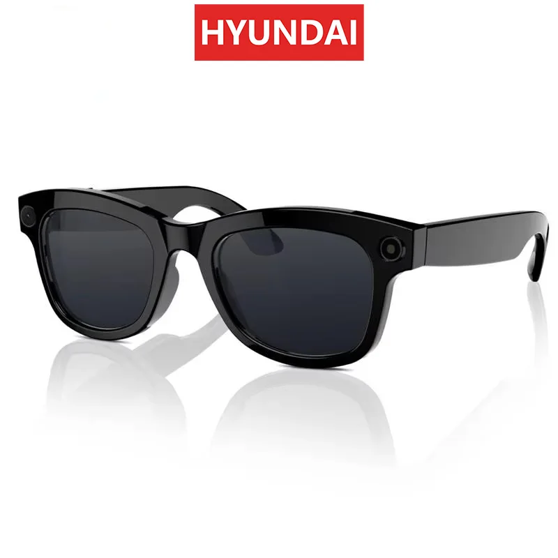 HYUNDAI M01 New Smart Glasses AI Headphones HD 1080p Polarized  Sunglasses Video Conference Recording Safety Sports DVR Camera