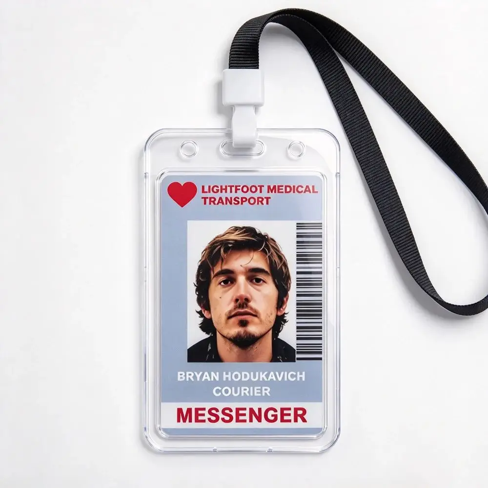 ResIdent Evil Bryan Cosplay HoDukavich ID Card Badge,Lightfoot Medical Transport Cosplay ID Badge Halloween Cos Prop Accessory