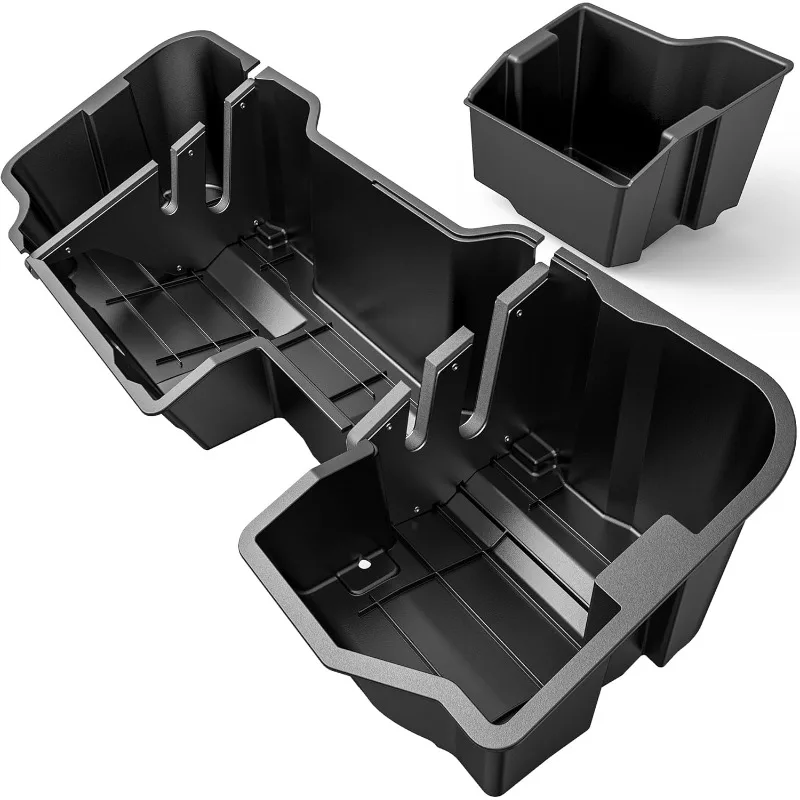 

Upgraded Under Seat Storage Organizer Box for Chevy Silverado GMC Sierra 1500 2500HD 3500HD Double Cab Crew Cab