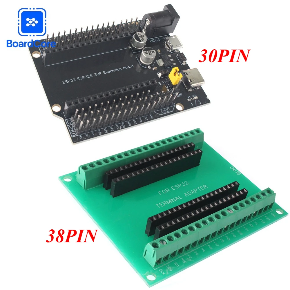 Placa de desarrollo ESP32 de 38/30 pines, WiFi + Bluetooth, doble núcleo, consumo de energía ultrabajo, módulo de placa de alimentación DEVKIT V1, ESP-32S ESP32