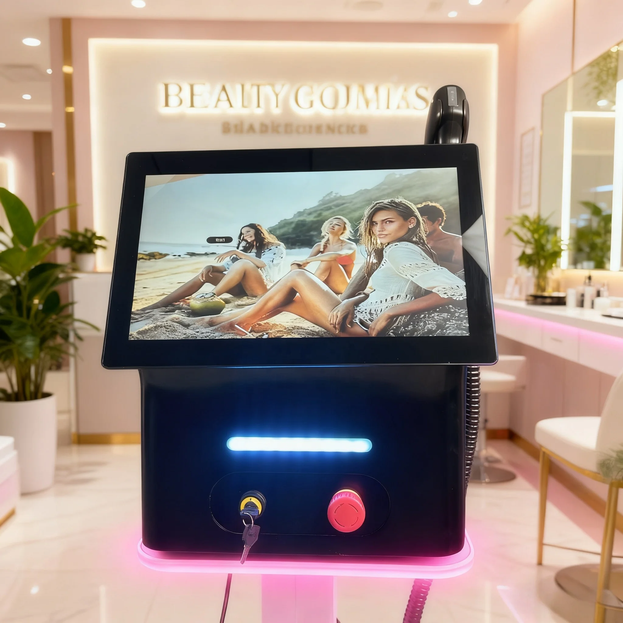 Portable Multi Function 4 Wave Diode  808nm 755nm 1064nm 940nm Hair Removal Machine Permanent Commercial