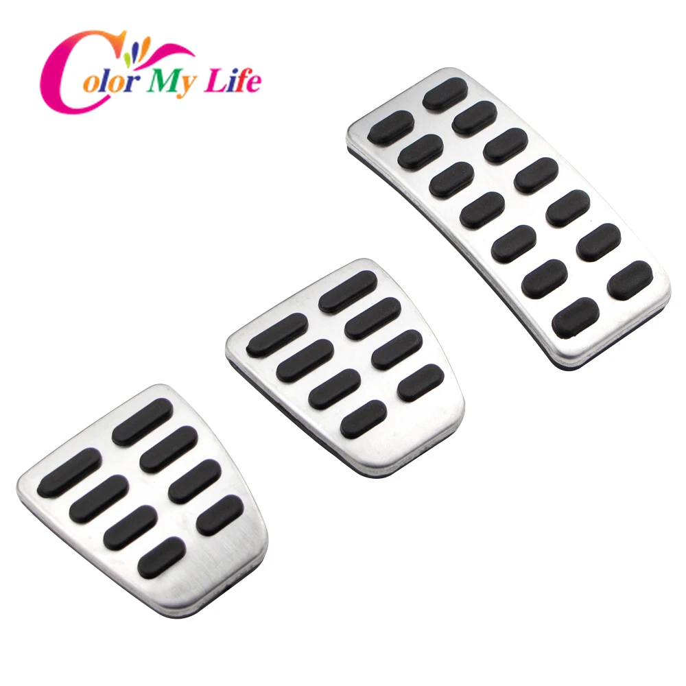 Car Fuel Brake Rest Foot Pedals for Hyundai Ix25 Creta Accent Verna Solaris Sedan 2011-2017 for Kia K2 Rio Soul KX3 Pedal Cover