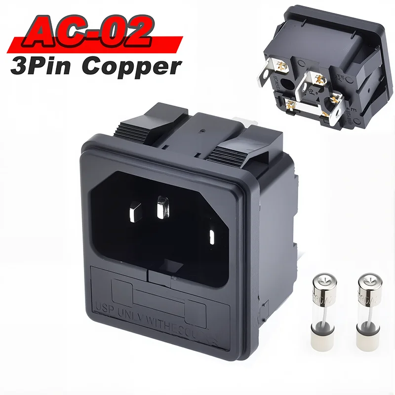 5Pcs AC-02 Male Pow…