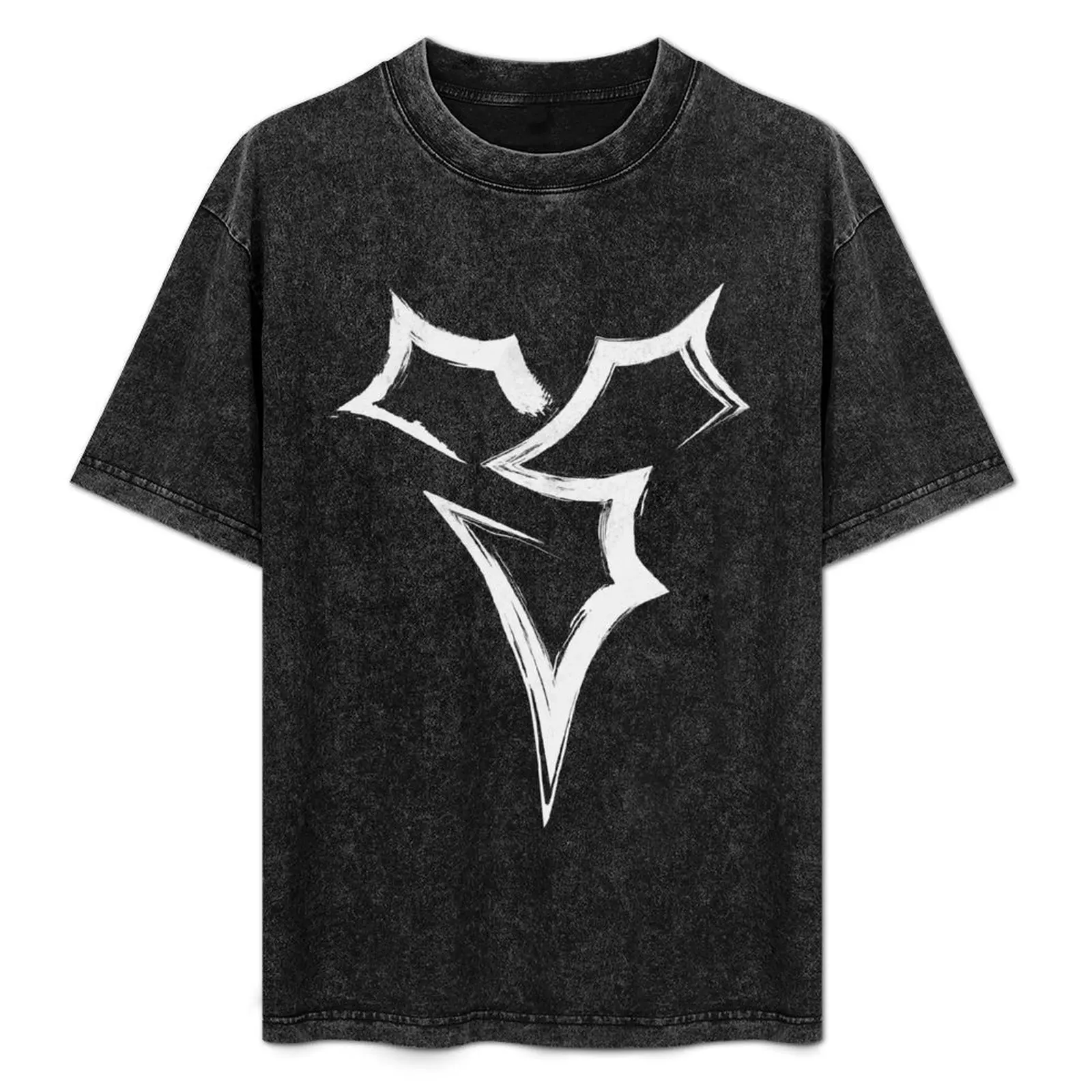 

Zanarkand Abes - Vintage White T-Shirt Casual Simple Design Short Sleeve Shirt