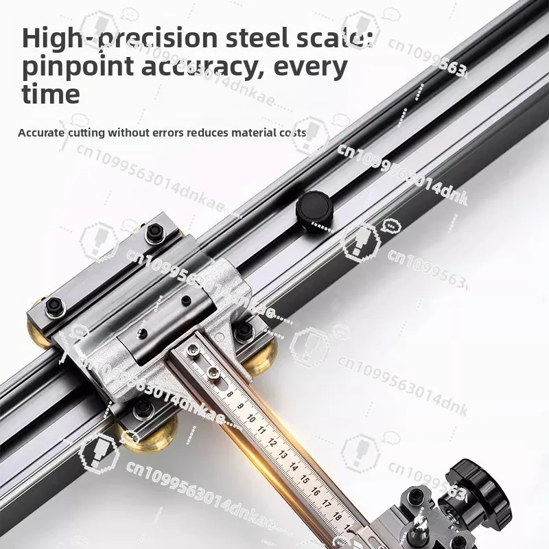 New Track T-type Push Knife Manual High-precision Floor Tile Tile Cutting Machine Rock Slab Double Knife Wheel Rowing Knife