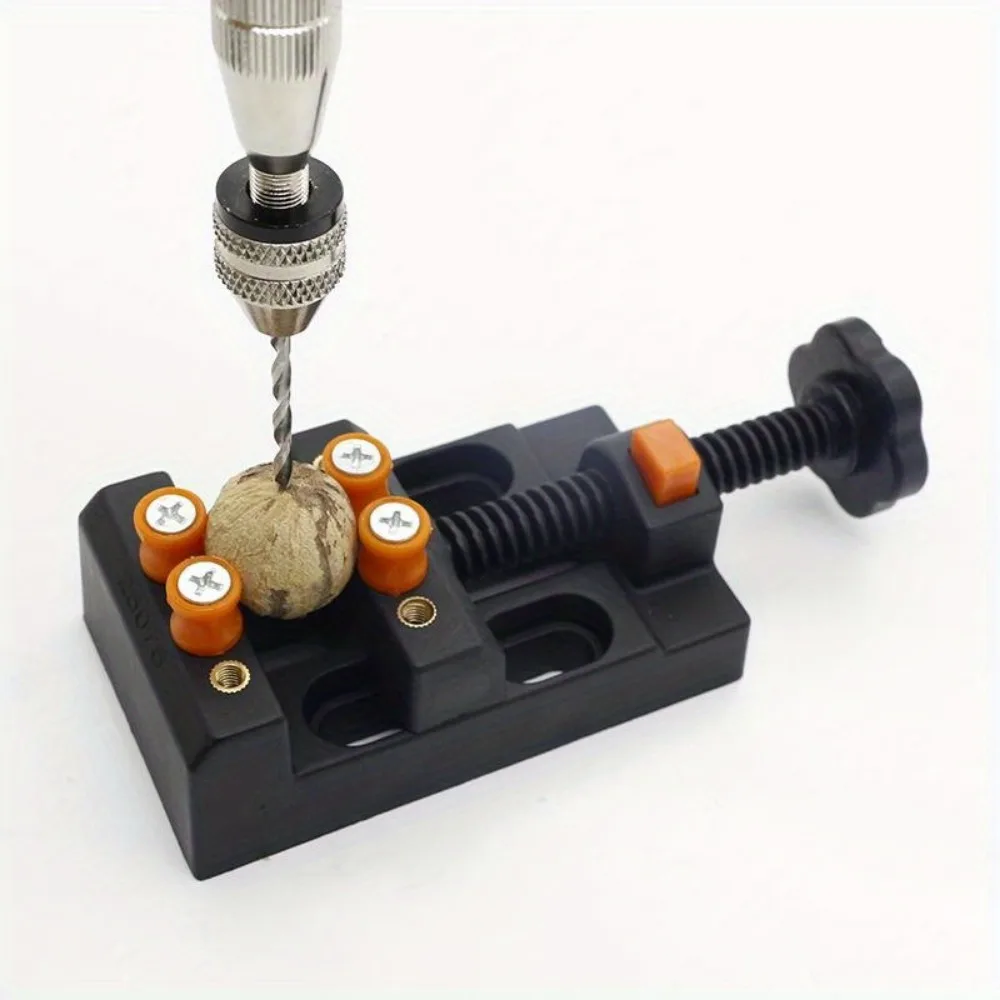Multifunctional Adjustable Mini Bench Vise Clamp Portable Precision Table Vise for Jewelry Making Watch Repair Walnut Carving