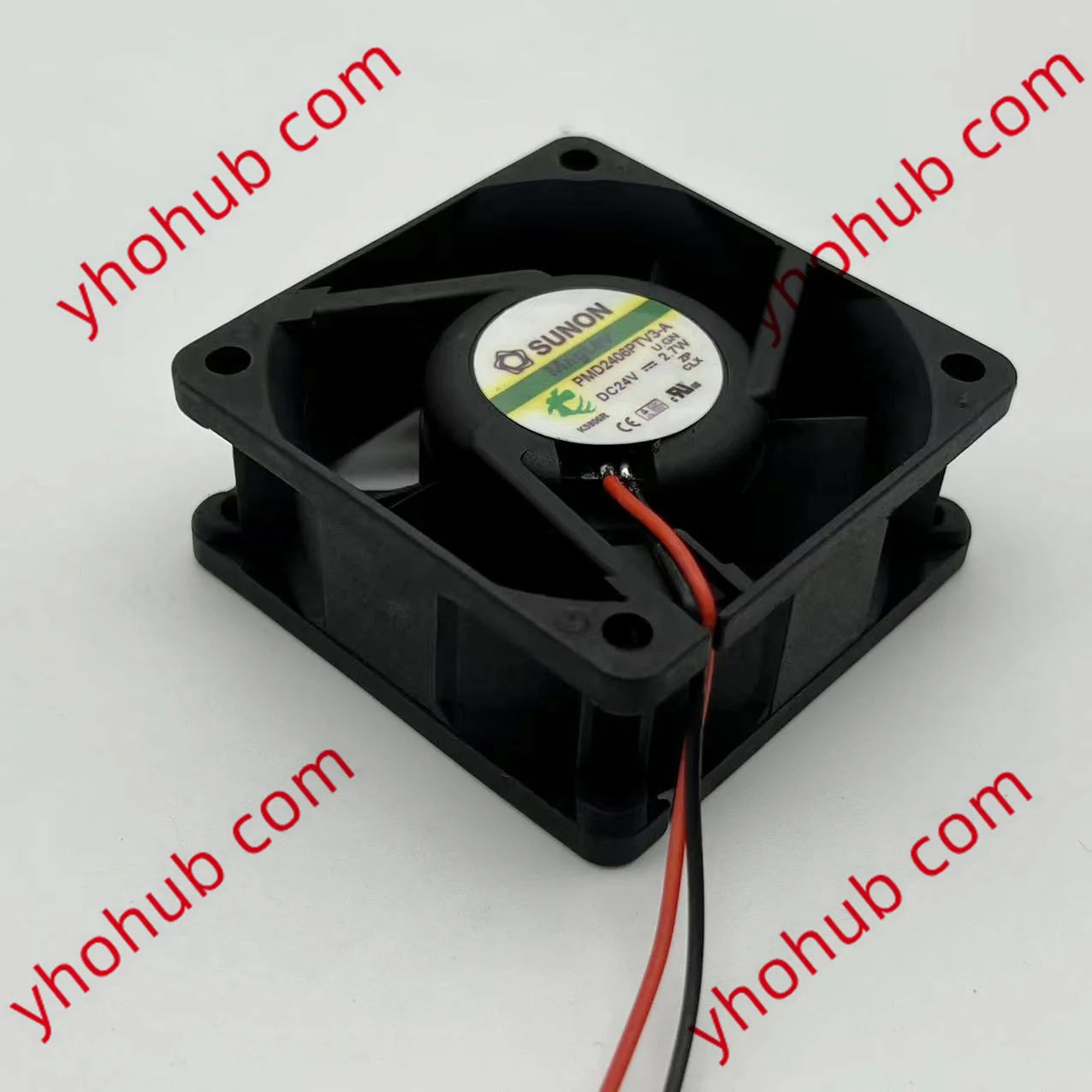 SUNON PMD2406PTV3-A U.GA DC 24V 2.7W 60x60x25mm 2-Wire Server Cooling Fan