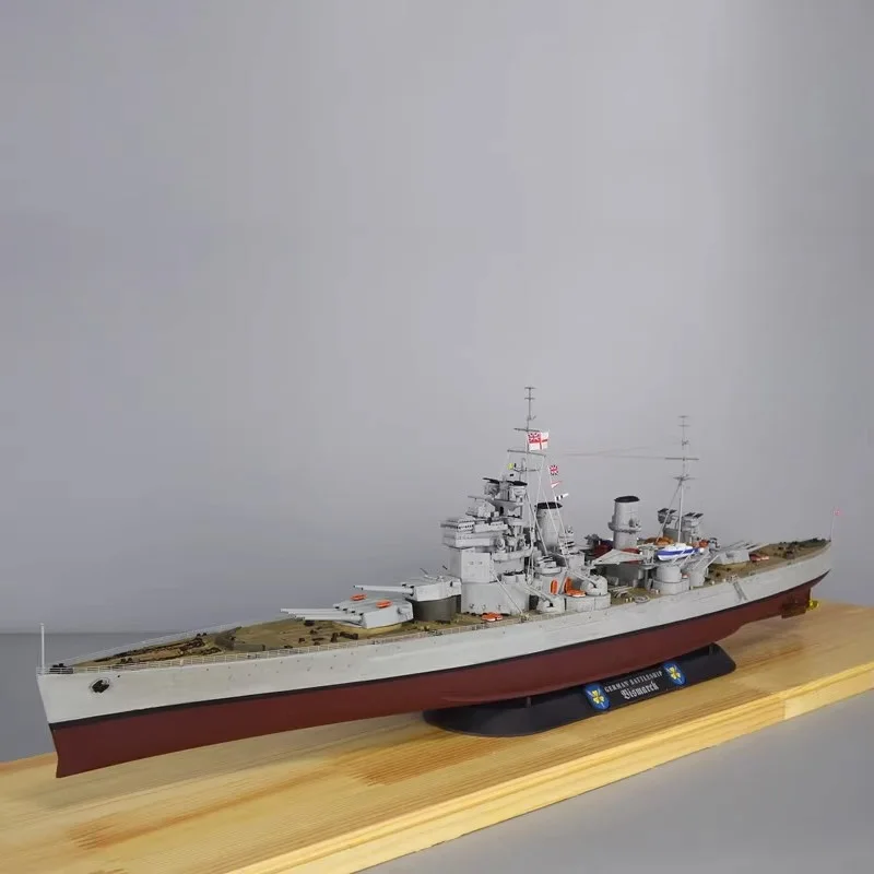 

1/350 British Battleship Prince of Wales Plastic Finished Model Static Ship Model Ornaments Boat Gift Nautical Collection Toy
