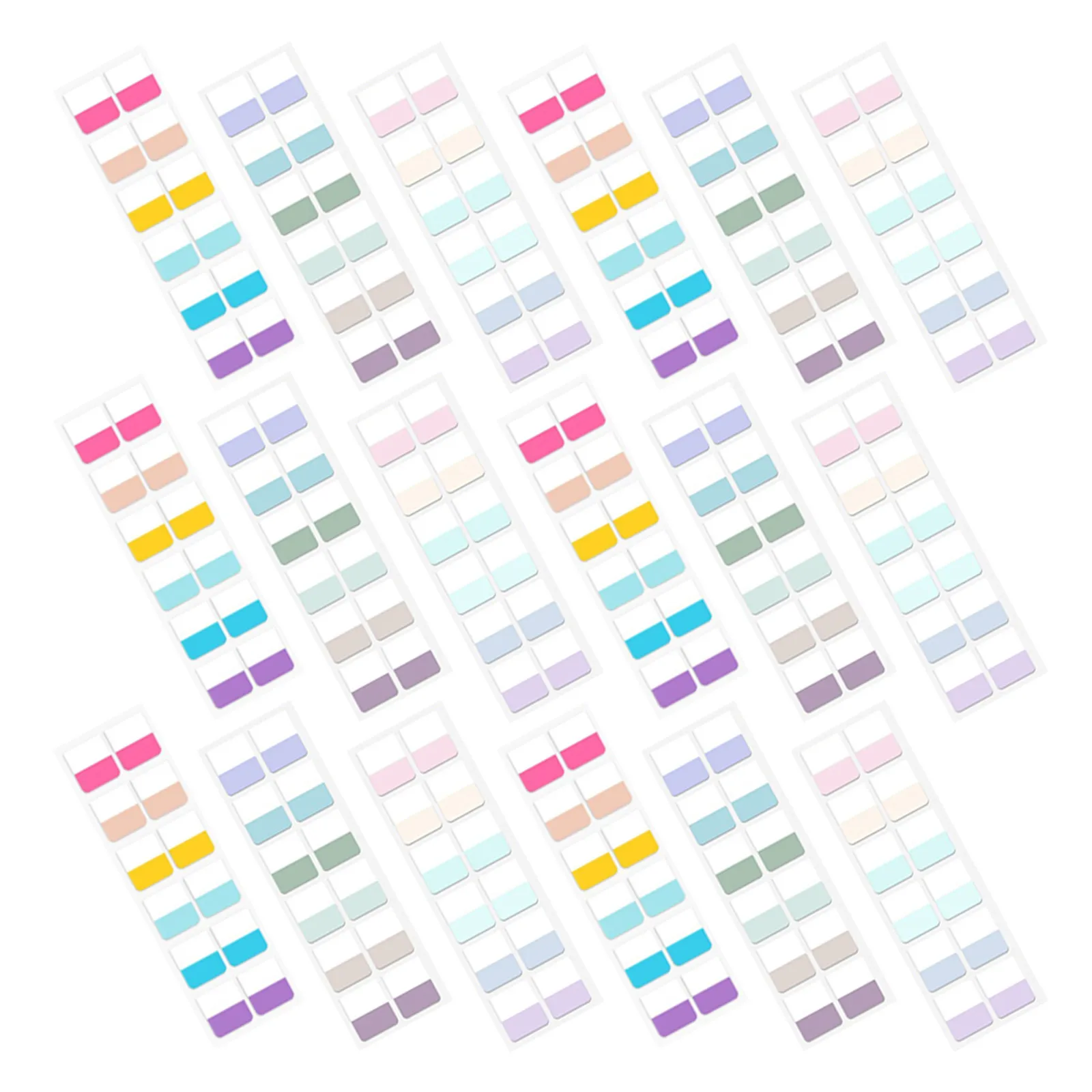 30Sheets Colored Tabs Sticky Index Labels Writable Book Index Tabs for Notebooks Journals Binders Color Coded Visual Sorting