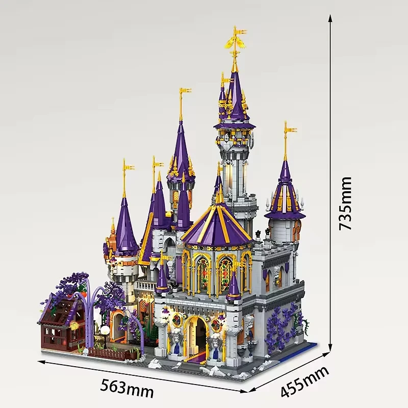 Medieval Castle Model Blocks MOC 33210 Creative Ideas Royal Palace Architecture Building Bricks Gift DIY Toy Set Kids Boys Girls