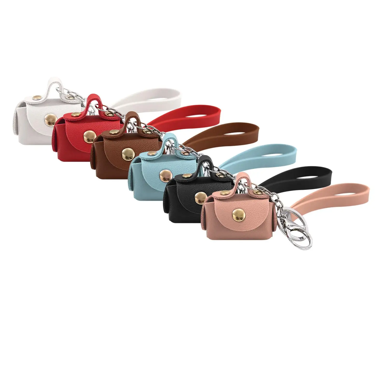 Handbag Shape Keychain Fashion Earphone Storage Bag Delicate phone Bag Key rings