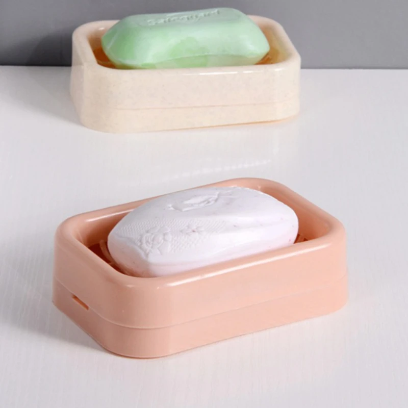 1pc Mesh Soap Dish Double-Layer Drainable Soap Dish Sponge Holder No Water Pooling Plastic Suitable for Kitchen Bathroom