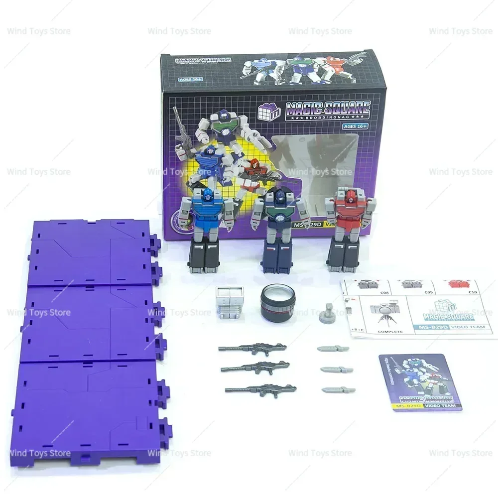 Auf Lager Neues Transformationsspielzeug MS TOYS MS-B29D VideoTeam Magic Square Actionfigur Spielzeugsammlung Geschenk