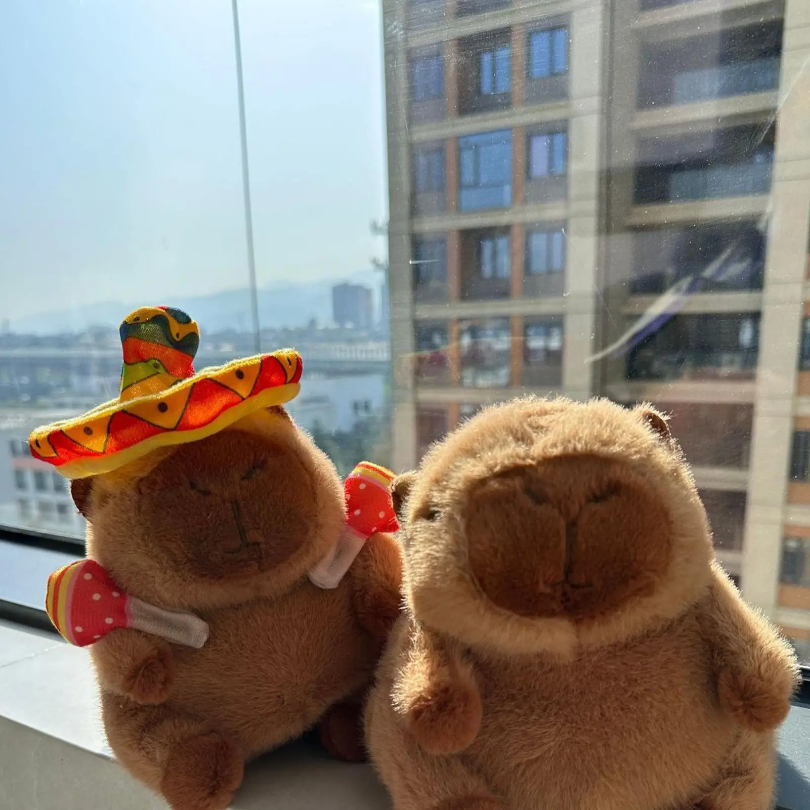 Capybara chantant en peluche électrique interactive, poupée douce, jouet électronique en peluche pour garçons et filles, centres de garderie, vacances d'anniversaire