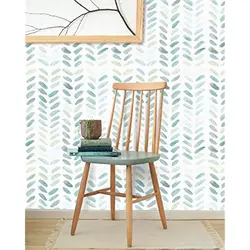 Grün und weiß schälen und kleben tapete boho kontakt papier blatt selbst klebende entfernbare tapete fischgräten tapete