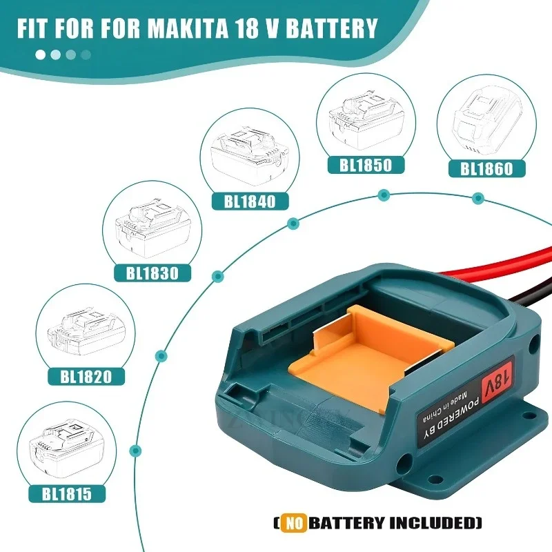 Für Makita 18V Lithium-Batterie Konverter Ladegerät Clip Auto Zünder Starthilfe Auto Booster Kabel Adapter Notfall DIY Werkzeuge